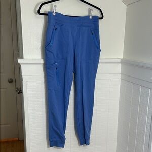 Jaanuu Cargo Jogger Scrub Pants Cobalt Blue size Small